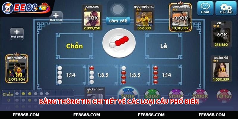 Bảng thông tin chi tiết về các loại cầu phổ biến