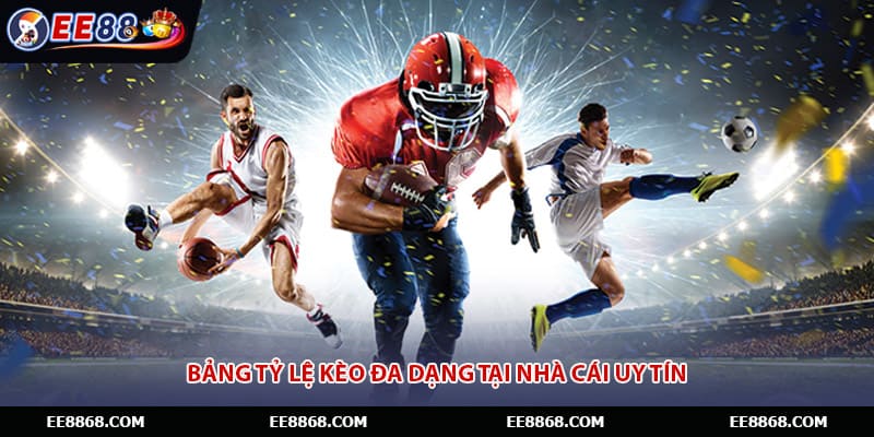 Bảng tỷ lệ kèo đa dạng tại nhà cái uy tín